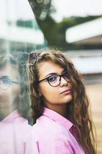 Portrait of teenage girl