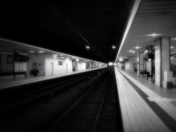 Railroad station platform