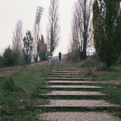 Full length of woman walking in park