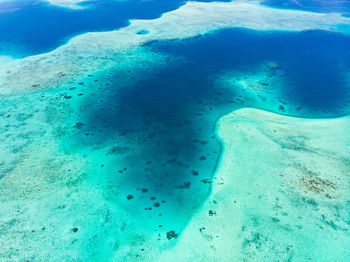 Aerial view of blue sea