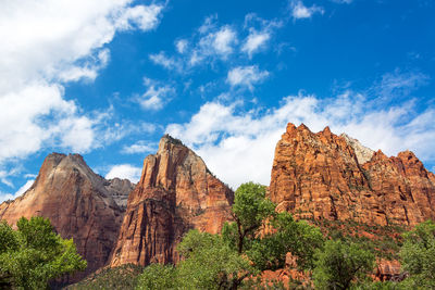 View of rock formations