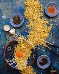 Close-up of food on table