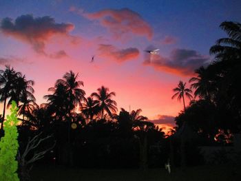 Scenic view of landscape against sky during sunset