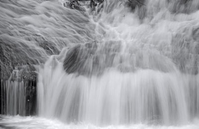 Scenic view of waterfall