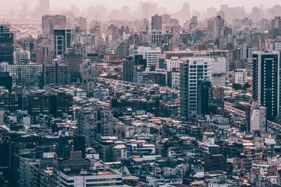 High angle view of cityscape