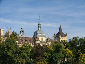 Low angle view of church against sky