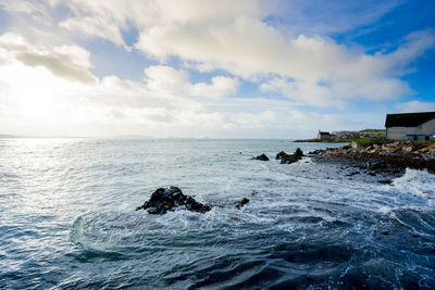 Scenic view of sea against sky