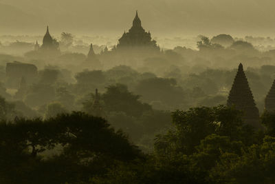 View of pagoda against sky