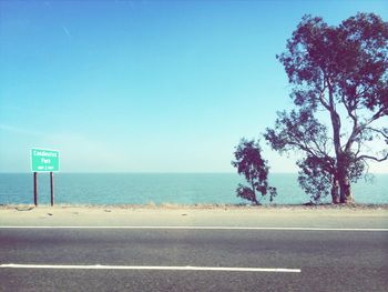 Road passing through landscape