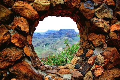 View of rock formation