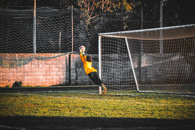 People playing soccer