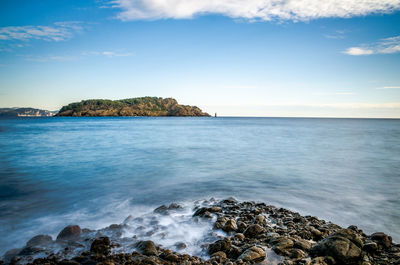 Scenic view of sea against sky