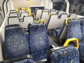 Empty seats in bus