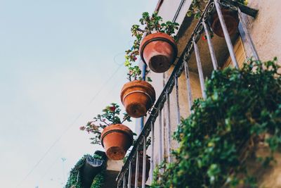 Low angle view of street light