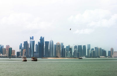 View of skyscrapers against the sky