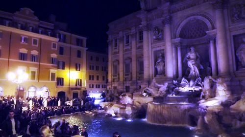People at night