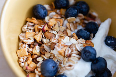 Close-up of breakfast in bowl