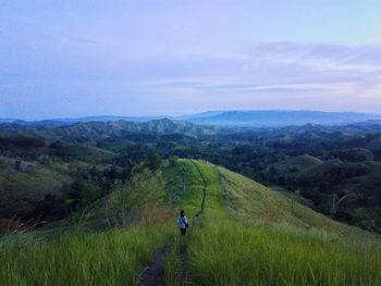 Scenic view of landscape against sky