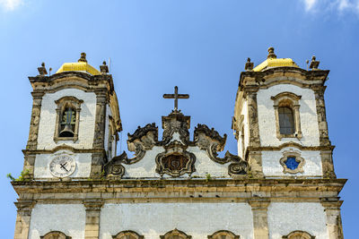 Details of the towers of the famous church of nosso senhor do bonfim which in salvador, bahia