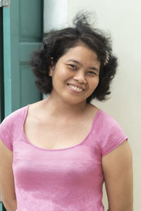 Portrait of a smiling young woman