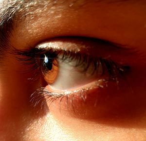 Extreme close-up of woman eye