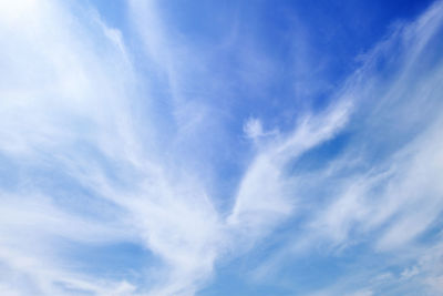 Low angle view of clouds in sky