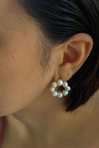 Close-up of woman looking away