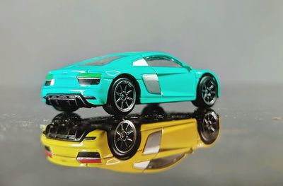 Close-up of toy car