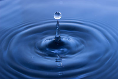 Close-up of water splashing in water