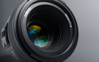 Close-up of camera