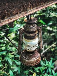 Close-up of rusty metal