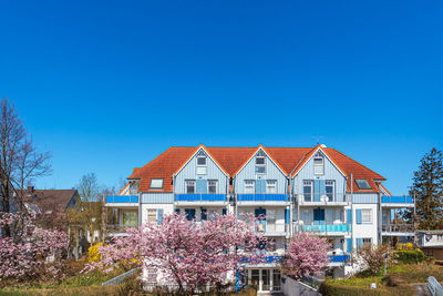 Built structure against clear blue sky