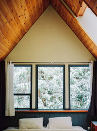 Window of house in building