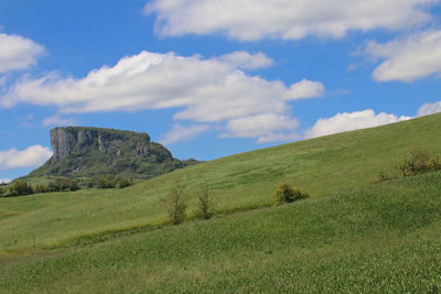 Scenic view of landscape against sky