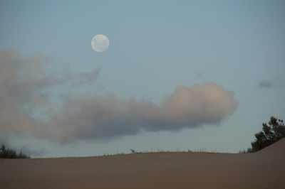 Scenic view of moon against sky