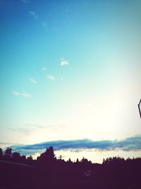 Scenic view of landscape against blue sky