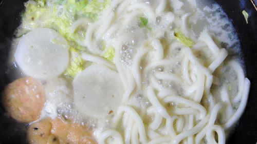 Close-up of noodles in plate