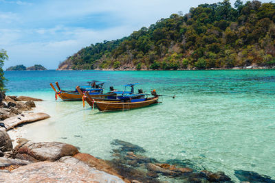 Scenic view of sea against sky