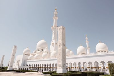 Low angle view of building against clear sky