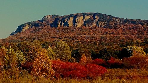 Scenic view of mountain against sky