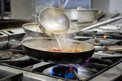 Close-up of tea in kitchen