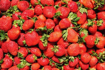 Full frame shot of strawberries