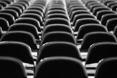 Full frame shot of empty chairs