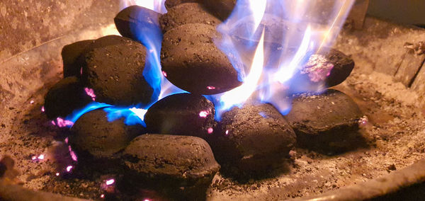 Close-up of stones on rocks