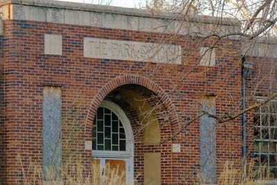 Exterior of brick wall