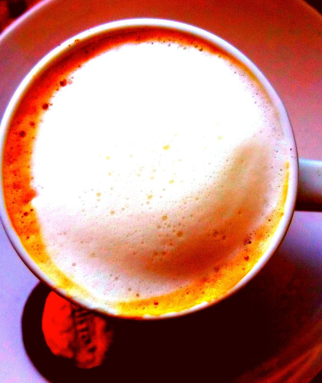 CLOSE-UP OF CUP OF BEER ON TABLE