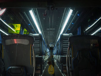 Interior of train