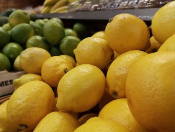 Close-up of fruits for sale at market stall