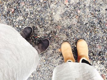 Low section of person standing on ground