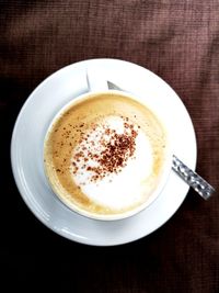 Close-up of coffee on table